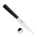 Couteau, lame avec micro-dentures 12,5 cm lame céramique - manche noir