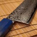 Couteau Santoku 18 cm Haiku Damas Iwashi-Gumo manche Urushi