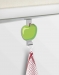 Crochet porte torchon en inox 'pomme'