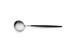Cuillère de service Goa en acier inoxydable brossé & manche noir