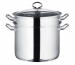 Cuit pâtes Küchenprofi en inox 24 cm 7.5 Litres avec couvercle en verre