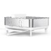 Egouttoir à vaisselle compact à cadre acier et blanc