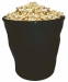 Gobelet porte ustensiles 'Froissé' en céramique ø 14 cm H 15 cm noir
