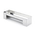 Gouttière bûche triangulaire démontable en inox de 30 x 8 cm