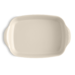 Grand plat rectangulaire Ultime en céramique 42,5x28 cm Blanc Argile