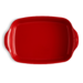 Grand plat rectangulaire Ultime en céramique 42,5x28 cm Rouge Grand Cru
