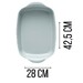 Grand plat rectangulaire Ultime en céramique culinaire four & table 42,5 cm x 28 cm Ecume
