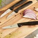 Jeu de 3 couteaux noirs (Eplucheur, Couteau à légumes et Couteau à larder et gar