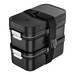 Lunch Box 3-en-1 ZWILLING FRESH & SAVE, 3 boîtes, couverts inox, plastique, noir