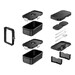 Lunch Box 3-en-1 ZWILLING FRESH & SAVE, 3 boîtes, couverts inox, plastique, noir