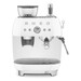 Machine à café combinée avec expresso broyeur Vintage Années 50 Blanc