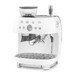 Machine à café combinée avec expresso broyeur Vintage Années 50 Blanc