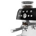 Machine à café combinée avec expresso broyeur Vintage Années 50 Noir