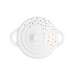 Mini-Cocotte Ronde 10Cm Blanc Motifs Cur