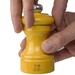 Moulin à poivre manuel en bois laqué, jaune safran, 10 cm - 4in
