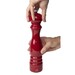 Moulin à poivre manuel en bois, Uselect, laqué rouge passion, 30 cm - 12in
