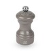 Moulin à sel manuel en bois laqué, gris taupe, 10 cm - 4in.