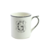 Mug D FILET MANGANESE MONOGRAMME