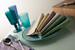 Paquet de 20 Serviettes en Coton Compostable 40x40 cm MONO Lilas