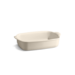 Petit plat rectangulaire Ultime en céramique 30x19 cm Blanc Argile