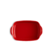 Petit plat rectangulaire Ultime en céramique 30x19 cm Rouge Grand Cru