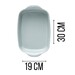 Petit plat rectangulaire Ultime en céramique culinaire four & table 30 cm x 19 cm Ecume