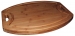 Planche à découper 'Billot grand modèle' ovale en bambou 54 X 44 X 2.5 cm