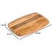 Planche à découper et à servir ELEGANT en teck ep 1,5 cm en teck M 36 x 24 cm