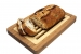 Planche à pain avec récupérateur de miettes en bambou