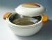 Plat isotherme '+ de 2 heures ! ' 3.5 L blanc ivoire / accessoires ton bois