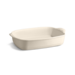 Plat moyen rectangulaire Ultime en céramique 36,5x23,5 cm Blanc Argile