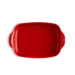 Plat moyen rectangulaire Ultime en céramique 36,5x23,5 cm Rouge Grand Cru