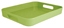 Plateau Zak vert rectangulaire 32.5 x 26 cm