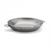 Poêle ronde ø 28 cm en tôle dacier Minéral B pour poignée amovible Loqy