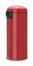 Poubelle Rétro bin à pédale ' Silent' ronde 30 l rouge Passion