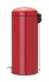 Poubelle Rétro bin à pédale ' Silent' ronde 30 l rouge Passion