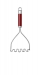 Presse purée inox poignée rouge