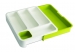 Range couverts extensible vert 37 x 27 x 5 cm