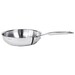 Sauteuse 24 cm inox castel pro 5 ply poignee fixe sans couvercle