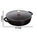 Sauteuse Chistera en fonte noir mat ø 24 cm avec couvercle