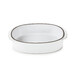 Set de 3 caractere plat rect. oblong 19x13cm blanc cumulus