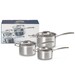 Set 3 Casseroles 16/18/20 cm Inox Classique avec Couvercle