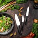 Set 3 couteaux petit santoku 14 cm, office 11 cm et office 7,5 cm