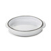Set de 4 caractere cassolette ronde 14cm blanc cumulus