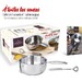 Set « A toutes les sauces » composé dune casserole ø 14 cm graduée Castel pro &
