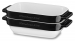 Set de 2 mini plats, 20 x 11,5 x 5cm noir