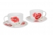 Set de 2 Tasses & soucoupes Petit Déjeuner Jumbo cup "Garden Poppy "