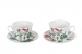 Set de 2 Tasses & soucoupes Petit Déjeuner 'Redouté Rose'