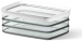 Set de 3 boîtes à jambon Emsa Optima rectangulaire 0,7 L