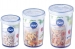 Set de 3 boîtes rondes emboitables 760ml+1.3 l+1.9 l - LLS143